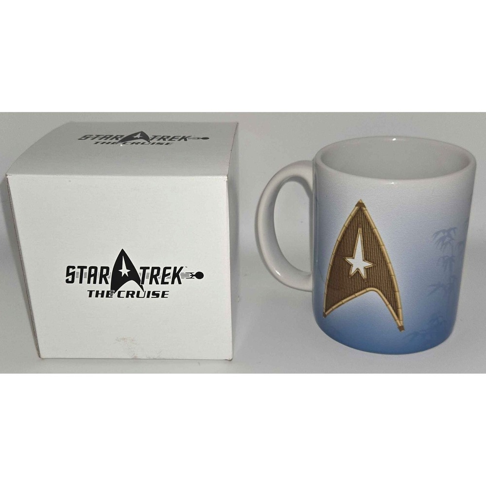 Star Trek The Cruise 2020 Official Ceramic Mug Blue Delta Insignia NIB